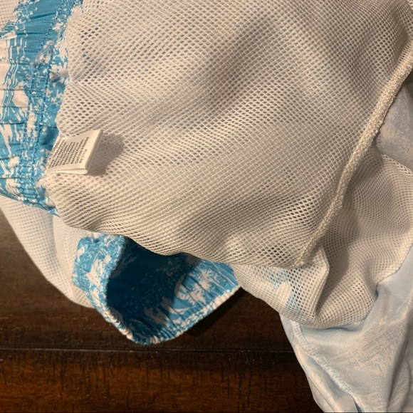 Ocean and Coast Swim Trunk Aqua Waves Floral XXL - Picture 5 of 5